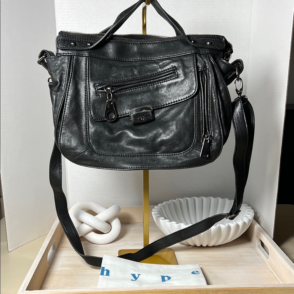 Hype Black Crossbody Bag